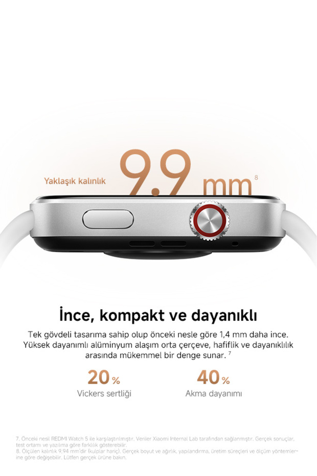 Redmi Watch 6 Mavi Akıllı Saat Sesli Görüşme Özellikli (Xiaomi Türkiye Garantili) - 5