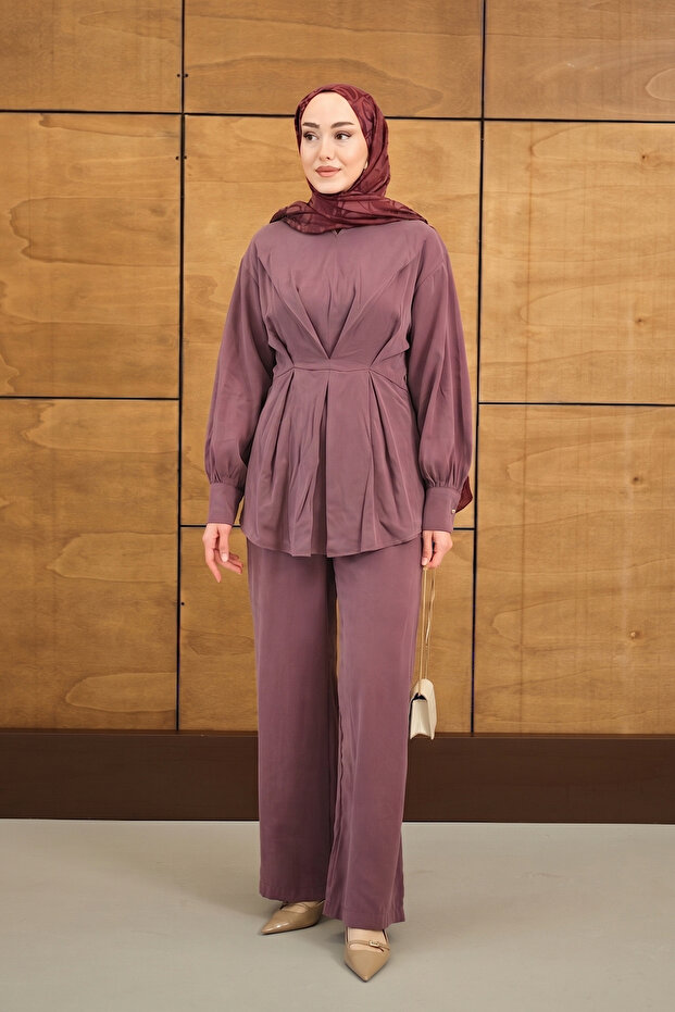 Women's Crew Neck Set Dusty Rose