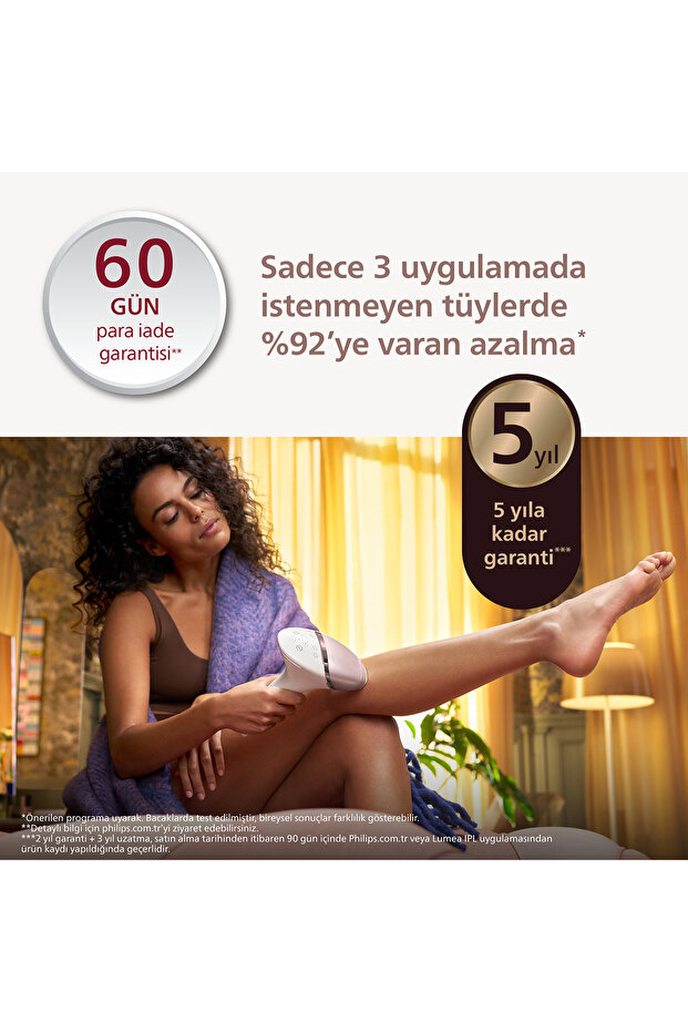 Lumea 9900 Serisi BRI951/03 IPL Tüy Alma, SkinAI,Vücut,Yüz,Koltuk altı,Bikini,4 Başlık,Çanta - 3