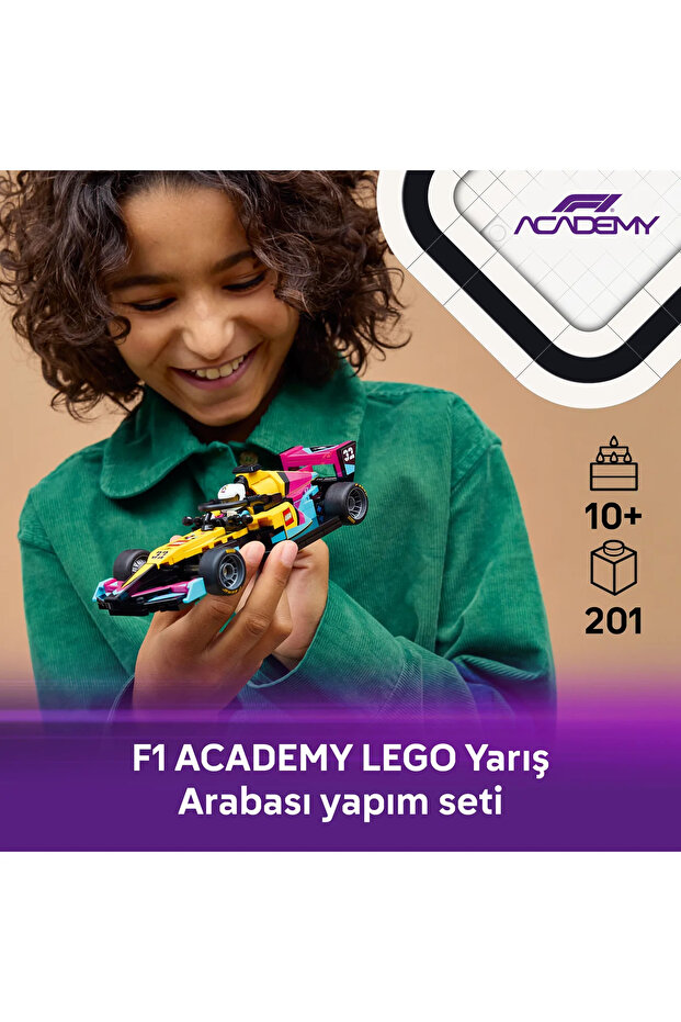 ® Speed Champions F1 ACADEMY™ LEGO® Yarış Arabası 77258 - 10+ için Oyuncak Yapım Seti (201P) - 6