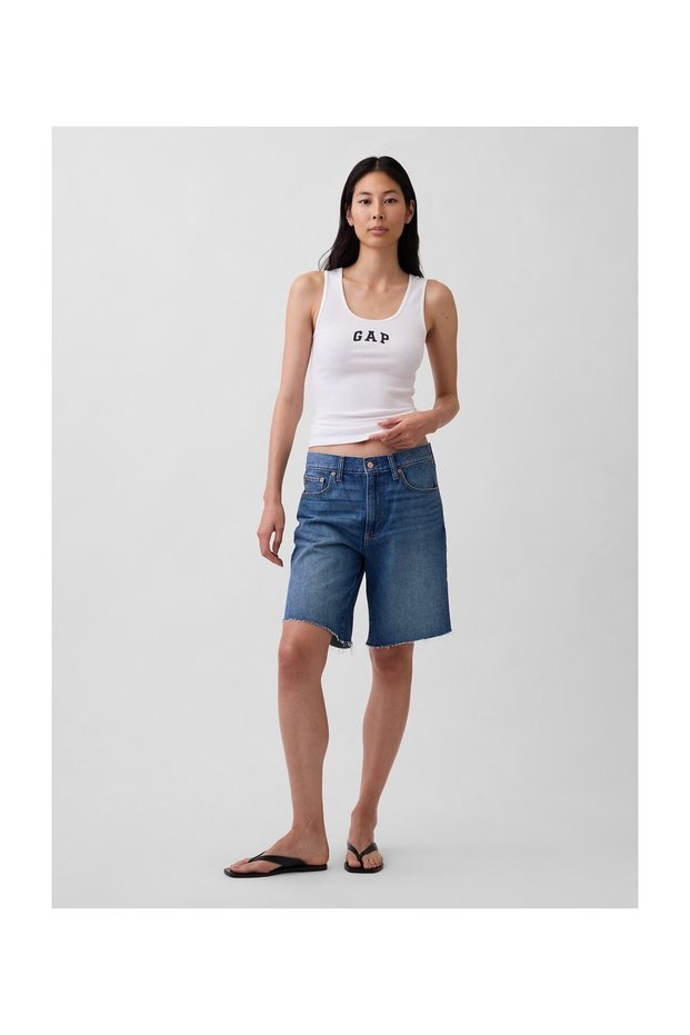 Logo Corded Singlet fehér