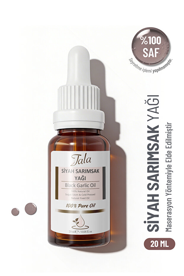 Black Garlic Oil 100% Pure and Natural Cold Pressed 20 ml