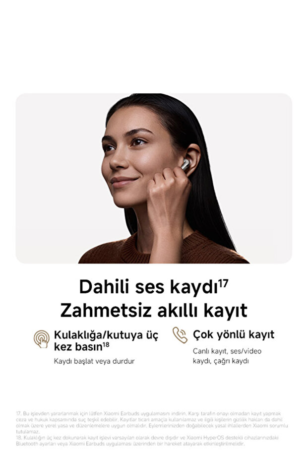 Buds 6 Mor Kulakiçi Kulaklık TWS - ANC BT 5.4 (Xiaomi TR Garantili) - 9