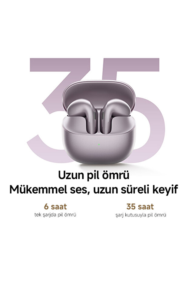 Buds 6 Mor Kulakiçi Kulaklık TWS - ANC BT 5.4 (Xiaomi TR Garantili) - 10