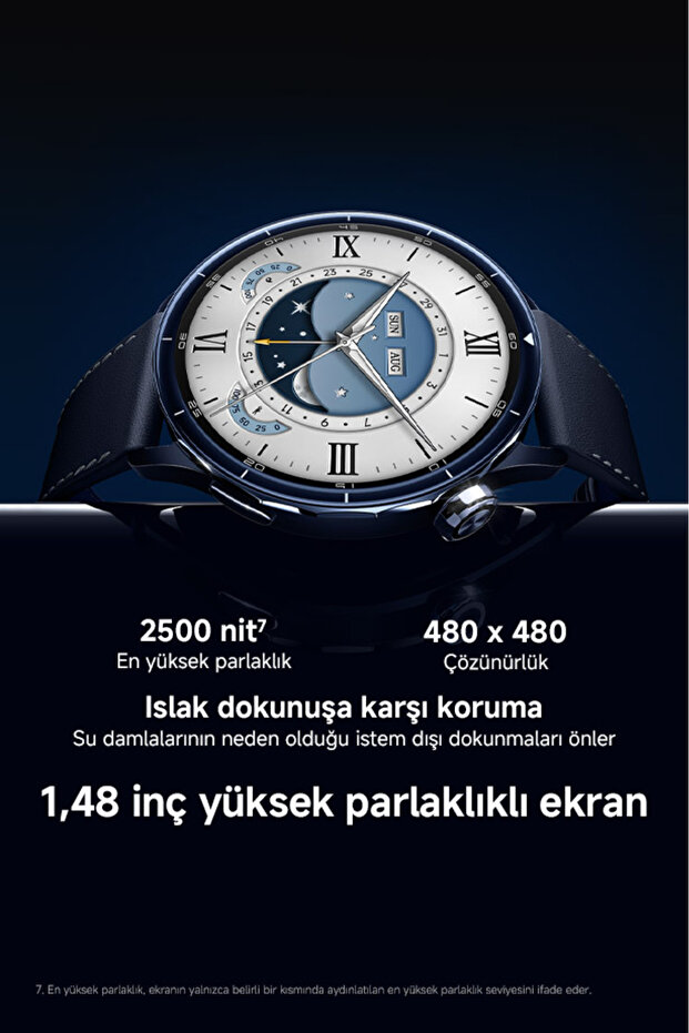 Watch S5 46mm gümüş Akıllı Saat , Android iOS Uyumlu, Sesli Arama, Sağlık Takibi, Çift Bant GPS - 7