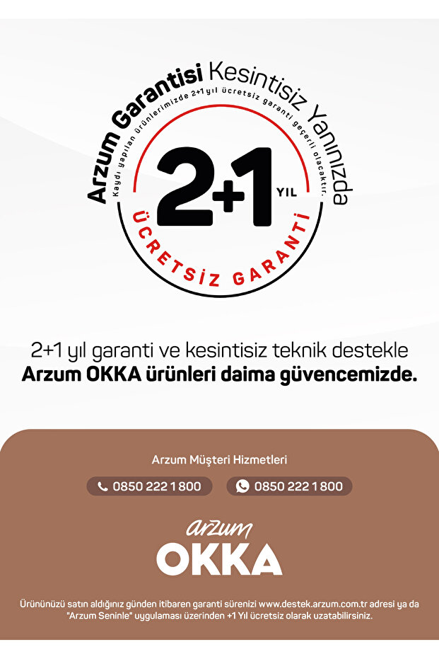 OK004 Okka Minio Türk Kahvesi Makinesi Taşma Önleyici Sistem, 4 Fincan Kapasiteli, Bakır - 9