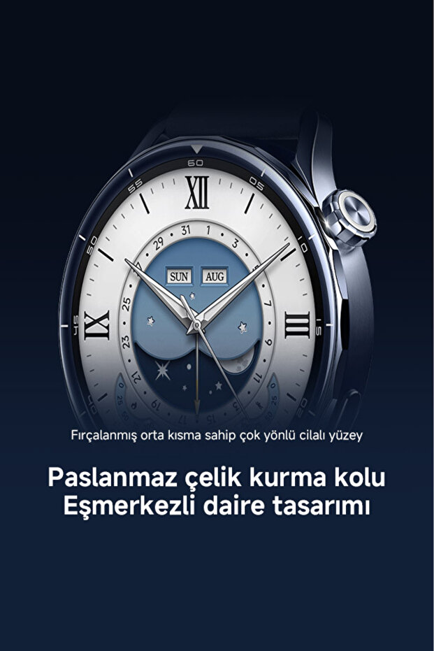 Watch S5 46mm gümüş Akıllı Saat , Android iOS Uyumlu, Sesli Arama, Sağlık Takibi, Çift Bant GPS - 6