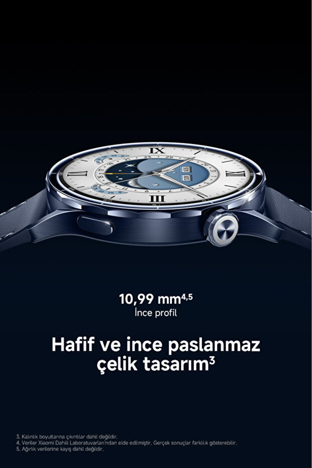 Watch S5 46mm gümüş Akıllı Saat , Android iOS Uyumlu, Sesli Arama, Sağlık Takibi, Çift Bant GPS - 4