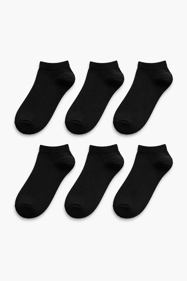 6-Pack Unisex Basic Booties Socks - 2