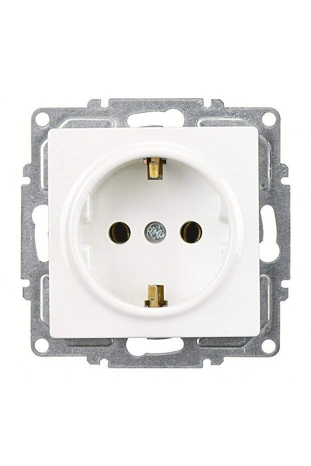 Visage White Grounded Socket Mechanism