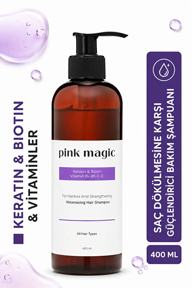Strengthening Care Shampoo Against Hair Loss - Contains Keratin & Biotin Extract to Help with Rapid Growth.