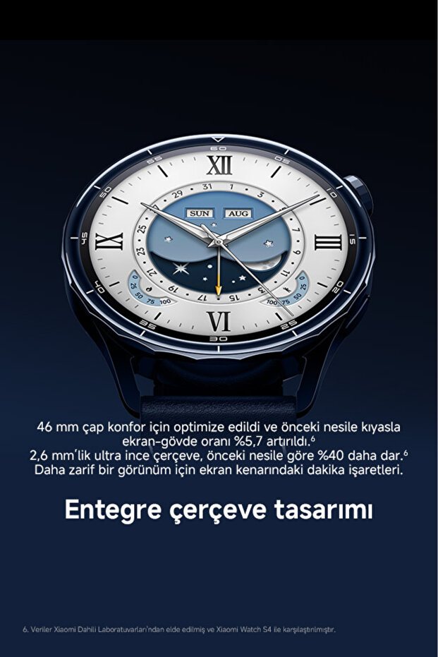 Watch S5 46mm gümüş Akıllı Saat , Android iOS Uyumlu, Sesli Arama, Sağlık Takibi, Çift Bant GPS - 5