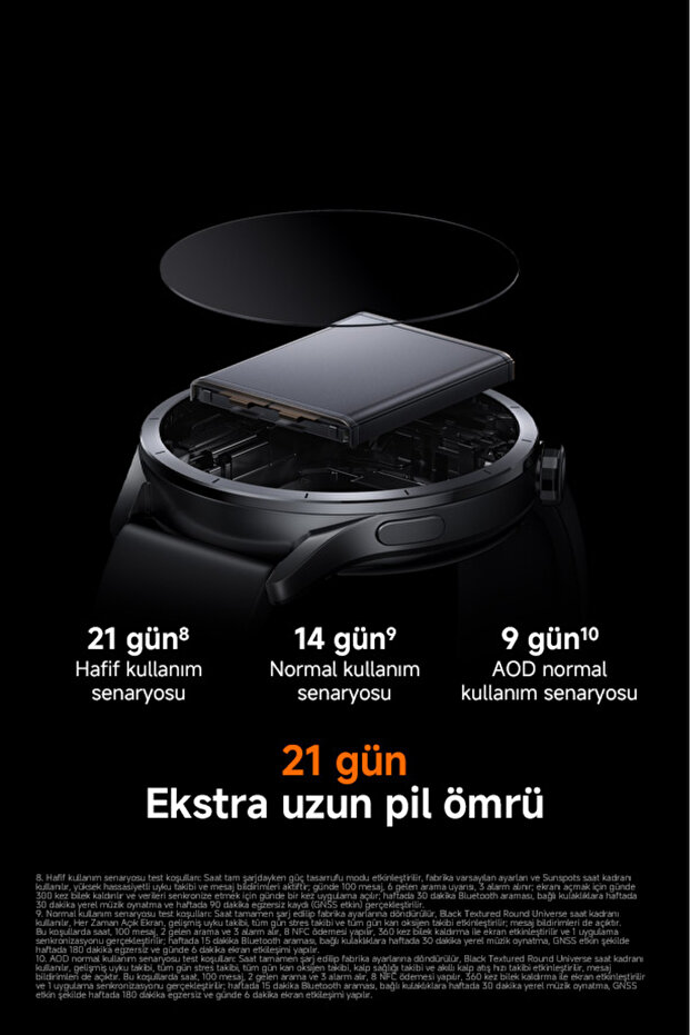 Watch S5 46mm gümüş Akıllı Saat , Android iOS Uyumlu, Sesli Arama, Sağlık Takibi, Çift Bant GPS - 8