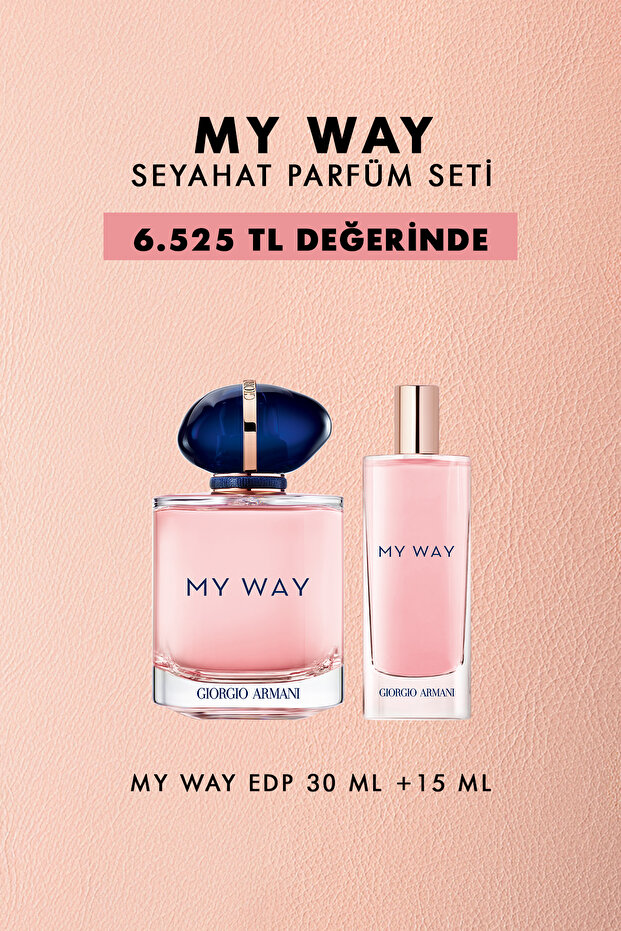 Giorgio Armani My Way EDP 30 ml & Seyahat Boy Parfüm Seti 7829999999086
