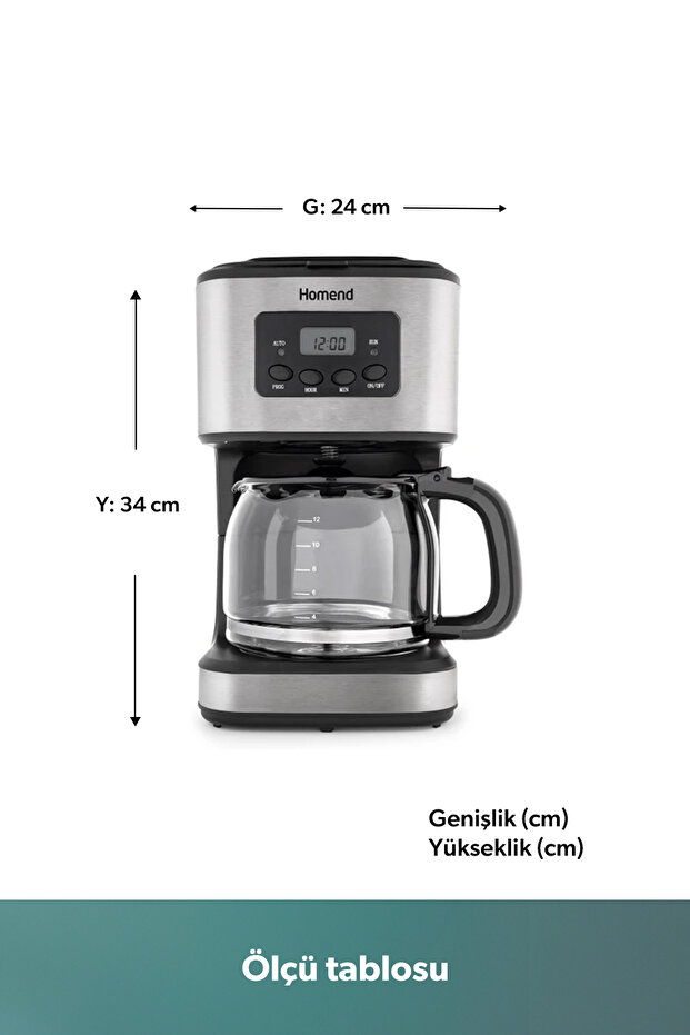 Coffeebreak 5006h Otomatik Zaman Ayarlı Xl (12 FİNCAN) Filtre Kahve Makinesi - 3