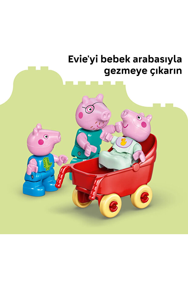 ® DUPLO® Peppa Pig Aile Evi 10467 - 2 Yaş ve Üzeri Çocuklar için Oyuncak Yapım Seti (84 Parça) - 9
