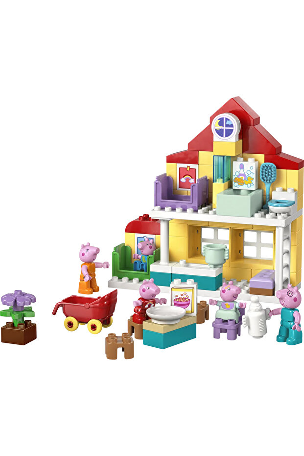® DUPLO® Peppa Pig Aile Evi 10467 - 2 Yaş ve Üzeri Çocuklar için Oyuncak Yapım Seti (84 Parça) - 3
