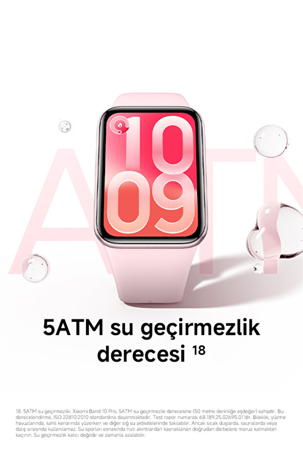 Smart Band 10 Pro Pembe Akıllı Bileklik GPS, Sağlık Takibi, iOS Android Uyumlu (Xiaomi TR Garantili) - 9