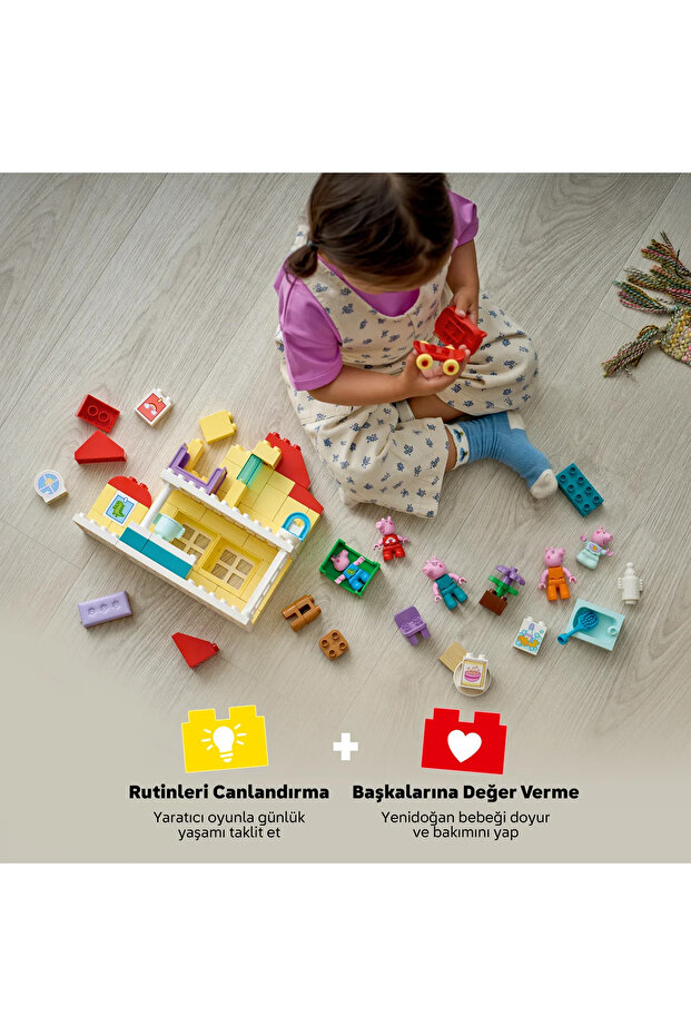 ® DUPLO® Peppa Pig Aile Evi 10467 - 2 Yaş ve Üzeri Çocuklar için Oyuncak Yapım Seti (84 Parça) - 7