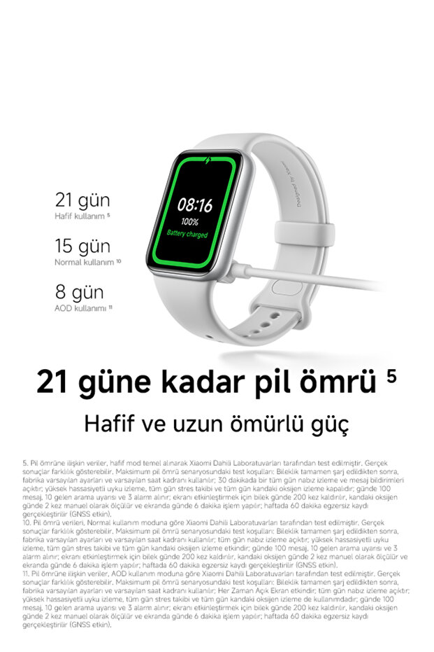 Smart Band 10 Pro - siyah Akıllı Bileklik GPS, Sağlık Takibi, iOS Android Uyumlu (Xiaomi TR Garantili) - 7