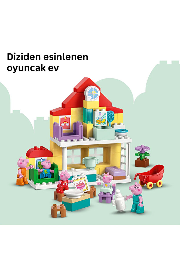 ® DUPLO® Peppa Pig Aile Evi 10467 - 2 Yaş ve Üzeri Çocuklar için Oyuncak Yapım Seti (84 Parça) - 8