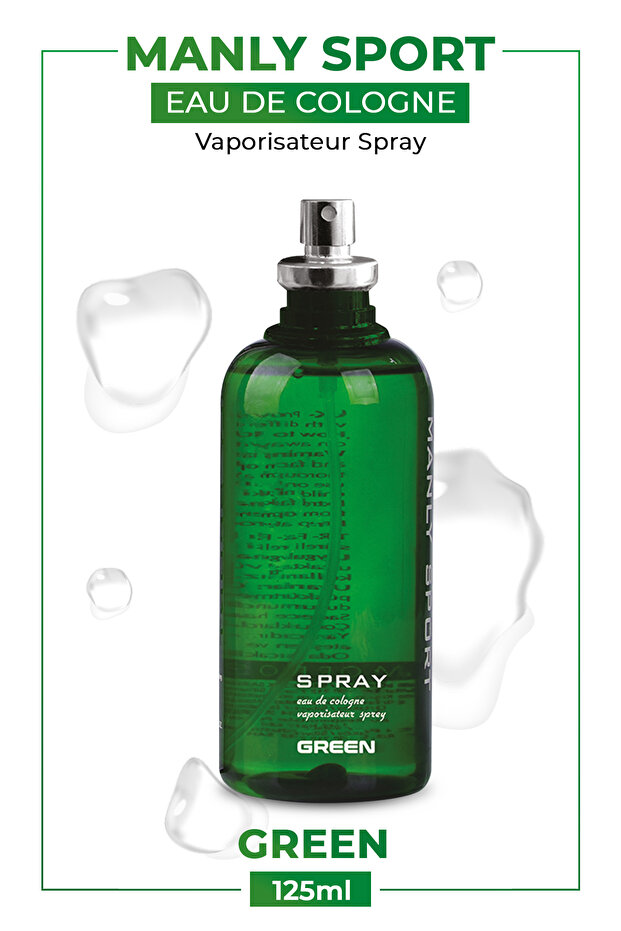 Manly Eau De Cologne Men Green 125 ml