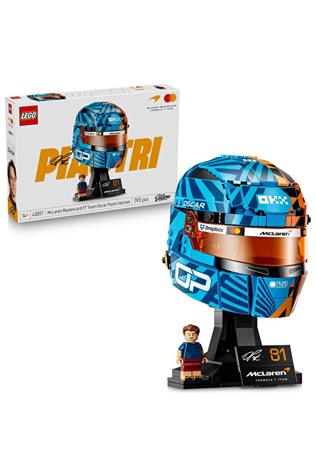 ® Editions McLaren F1® Team Oscar Piastri Kask 43017 - 14+ için Oyuncak Yapım Seti (793P)
