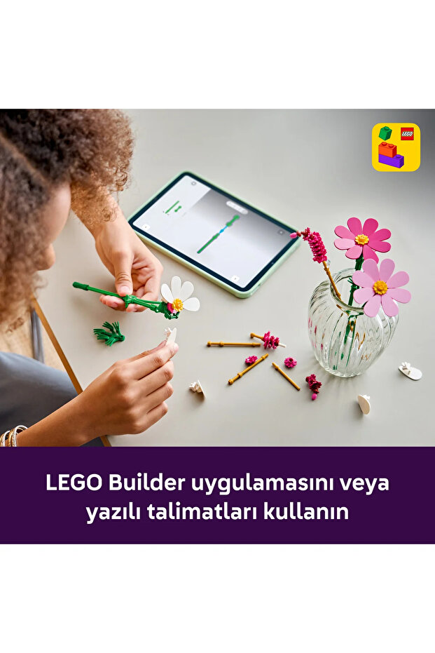 ® Botanicals Kozmos Çiçekleri 11514 - 9 Yaş Üzeri Çocuklar için Oyuncak Yapım Seti (171 Parça) - 9