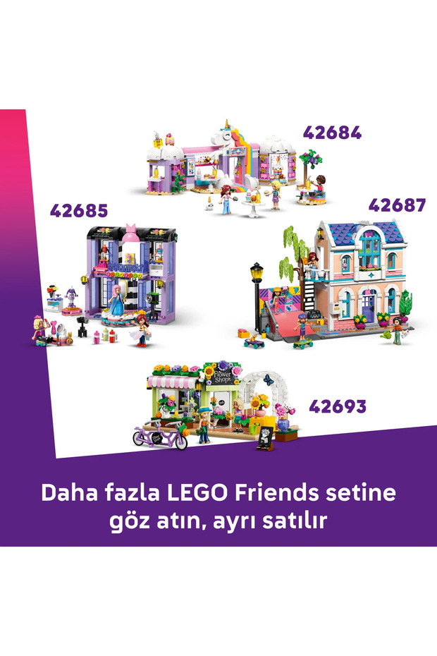 ® Friends Yaratıcı Bebek Evi Bavulu 42697 - 6 Yaş ve Üzeri için Oyuncak Yapım Seti (355 Parça) - 11