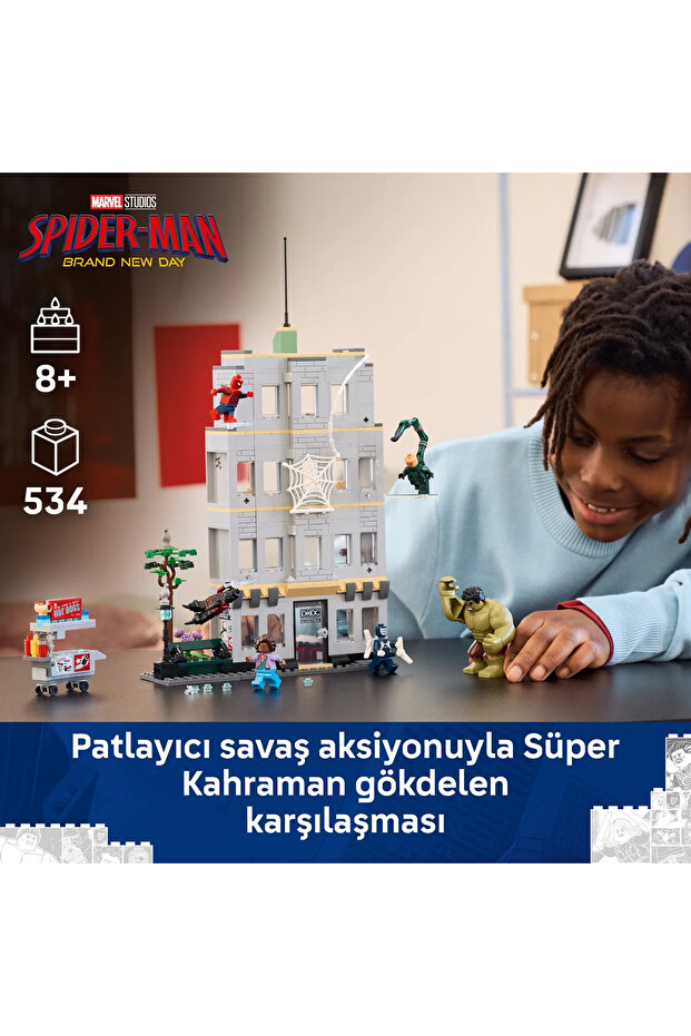 ® ǀ Marvel Örümcek Adam ve Hulk Destansı Çarpışması 76350 - 8+ için Oyuncak Yapım Seti (534P) - 6