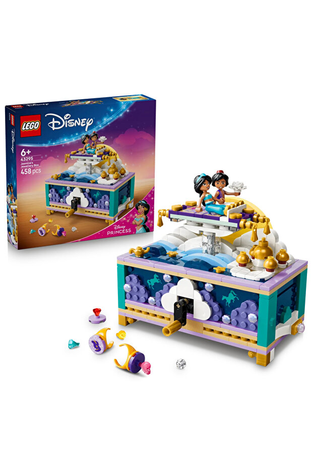 ® ǀ Disney Princess Yasemin’in Mücevher Kutusu 43295 – 6+ için Oyuncak Yapım Seti (458 Parça) - 1