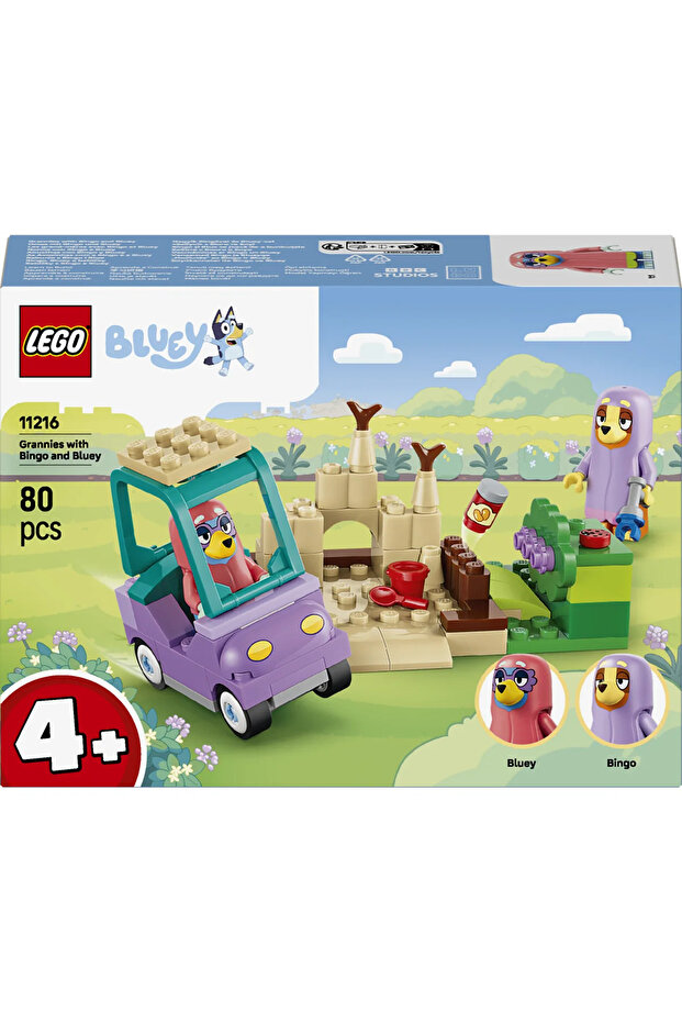 ® Bluey Büyükanneler ile Bingo ve Bluey 11216 - 4 Yaş Üzeri için Oyuncak Yapım Seti (80 Parça) - 4
