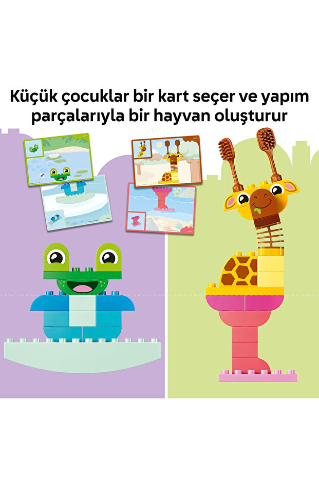 ® DUPLO® Hayvan Yapma Oyunu Eğitici Oyuncak 10472 – 3+ Yaş için Oyuncak Yapım Seti (94 Parça) - 8