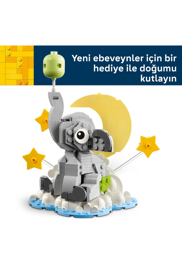 ® Gökyüzündeki Yavru Fil 40814 – Yetişkinler için Dekoratif Model Yapım Seti (402 Parça) - 6