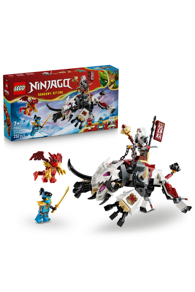 ® NINJAGO® Zilvar ve Ejderha Canavar Grimtak 71863 - 7+ Yaş için Oyuncak Yapım Seti (232 Parça)