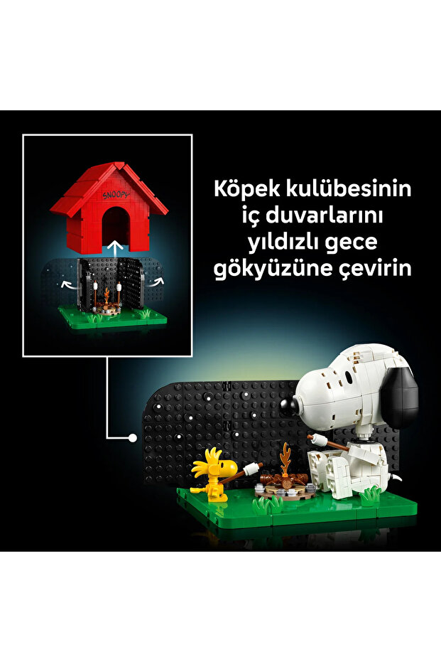 ® Ideas Peanuts: Snoopy’nin Köpek Kulübesi 21368 - Yetişkinler için Model Yapım Seti (964 Parça) - 10