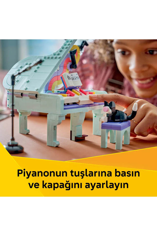 ® Creator 3’ü 1 Arada Müzikal Dekor Kedili Piyano 31392 - 9+ için Oyuncak Yapım Seti (485 Parça) - 8