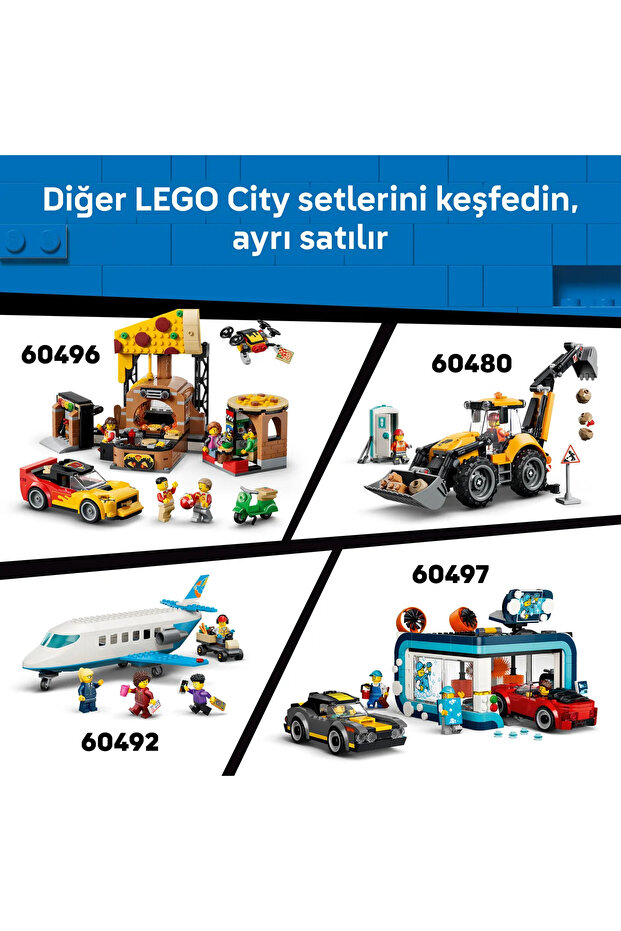 ® City Damperli Kamyon ve Ön Yükleyici 60494 - 8 Yaş Üzeri için Oyuncak Yapım Seti (1132 Parça) - 11