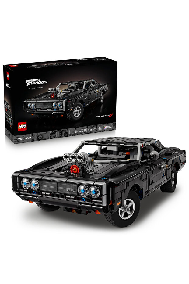 ® Technic Fast and Furious Dodge Charger R/T Araba 42231 - 18+ için Model Yapım Seti (1516P) - 1