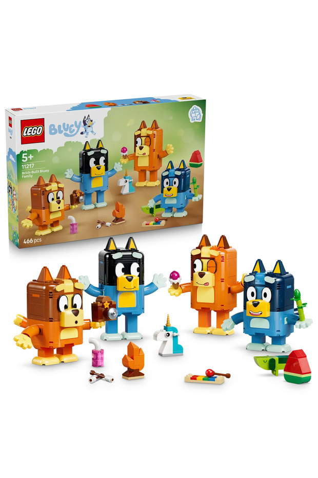 ® Bluey Parçalarla İnşa Edilen Bluey Ailesi 11217 - 5+ Yaş için Oyuncak Yapım Seti (466 Parça)