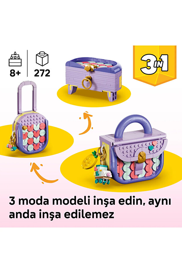 ® Creator 3’ü 1 Arada Saklama Bölmeli Tasarım Çanta 31391 - 8+ için Oyuncak Yapım Seti (272P) - 6