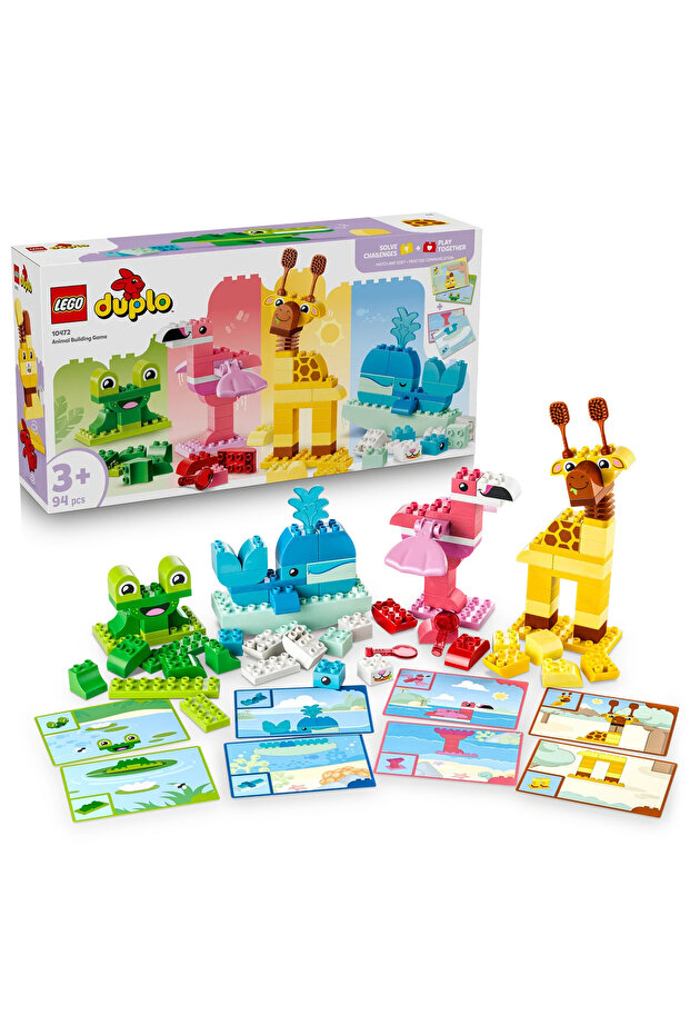 ® DUPLO® Hayvan Yapma Oyunu Eğitici Oyuncak 10472 – 3+ Yaş için Oyuncak Yapım Seti (94 Parça) - 1