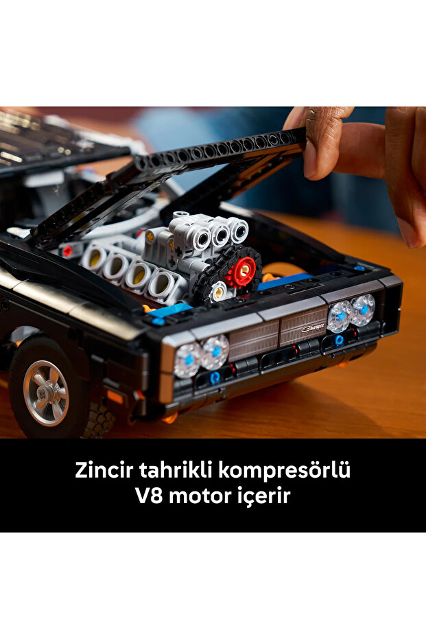® Technic Fast and Furious Dodge Charger R/T Araba 42231 - 18+ için Model Yapım Seti (1516P) - 8