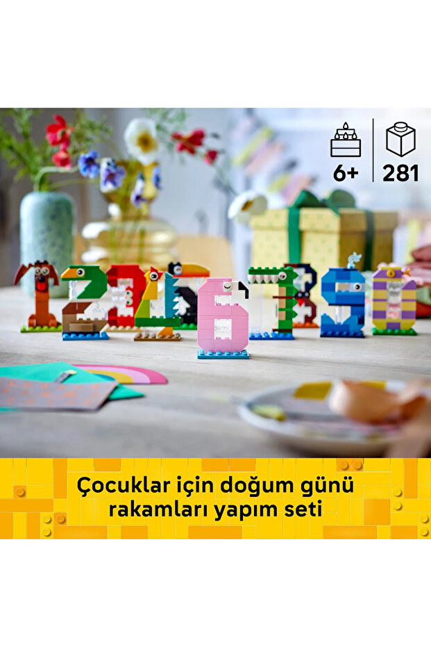 ® Doğum Günü Rakamları 40807 – 6 Yaş ve Üzeri Çocuklar için Oyuncak Yapım Seti (281 Parça) - 5
