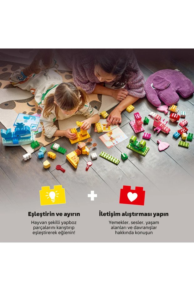 ® DUPLO® Hayvan Yapma Oyunu Eğitici Oyuncak 10472 – 3+ Yaş için Oyuncak Yapım Seti (94 Parça) - 7