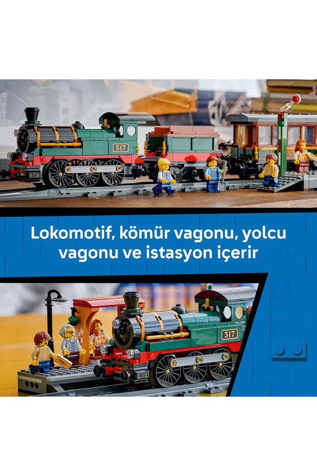 ® City Klasik Buharlı Tren 60511 - 7 Yaş ve Üzeri Çocuklar İçin Oyuncak Yapım Seti (575 Parça) - 7