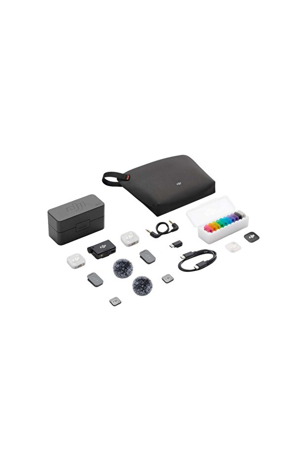 Mic Mini 2 (2 TX + 1 RX + Charging Case) | DJI Türkiye Karacasulu Garantili |