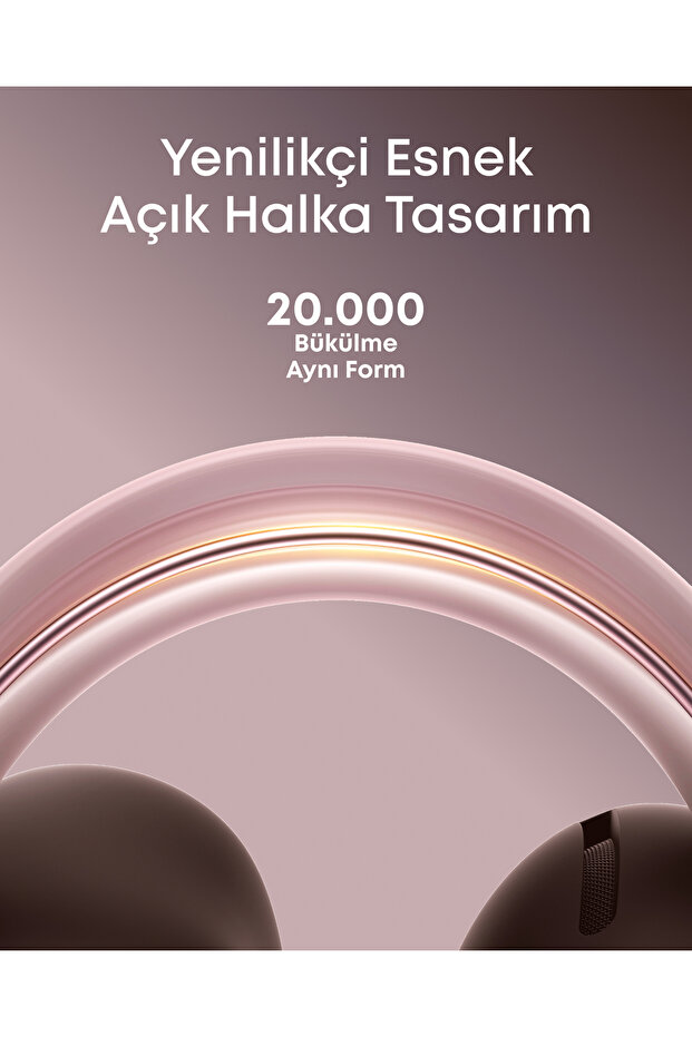 Soundcore AeroClip Bluetooth Kulaklık, 4 Yapay Zeka Destekli Mikrofon, Pembe - A3388 - 3