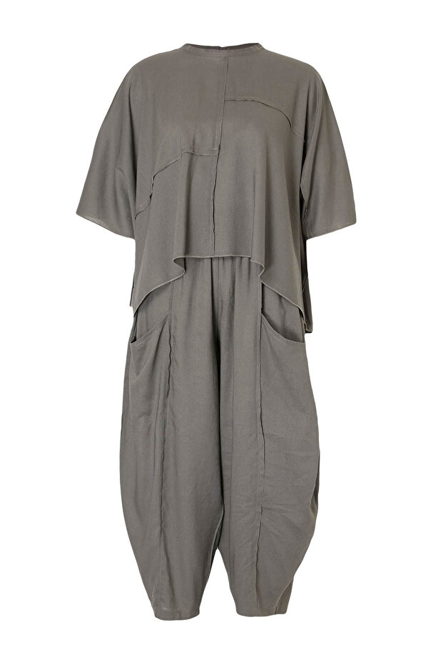 Taş Oversize Bluz Pantolon Alt - Üst Takım TWOSS26AU00176 - 6