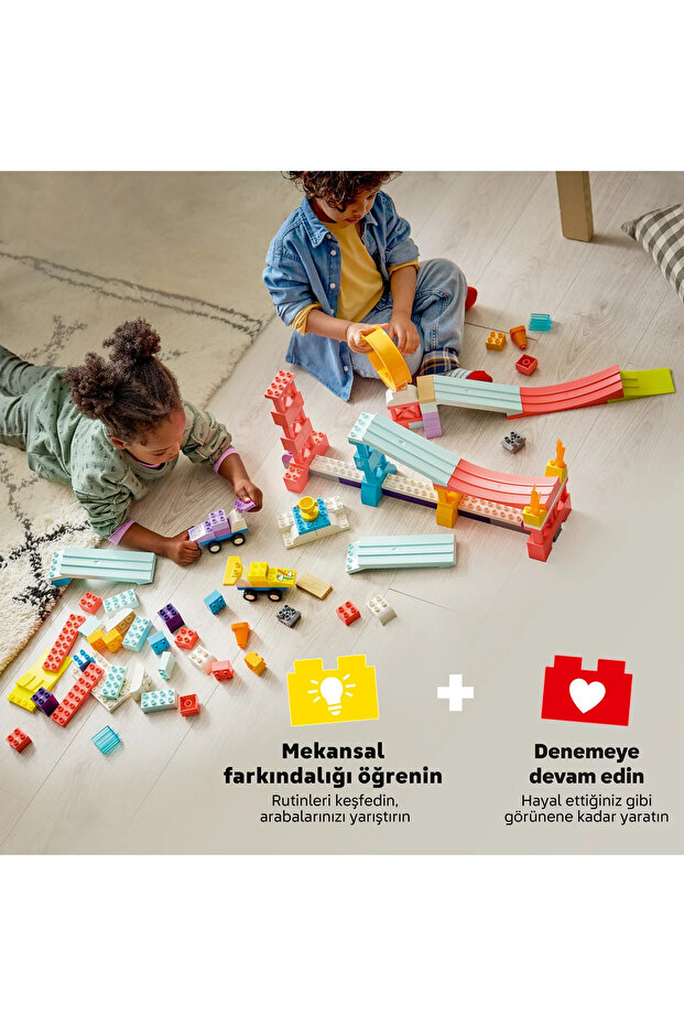 DUPLO Kasabası 3’ü 1 Arada Araçlar Yaratıcı Rampalar 10478 - 3+ için Oyuncak Yapım Seti (111P) - 7